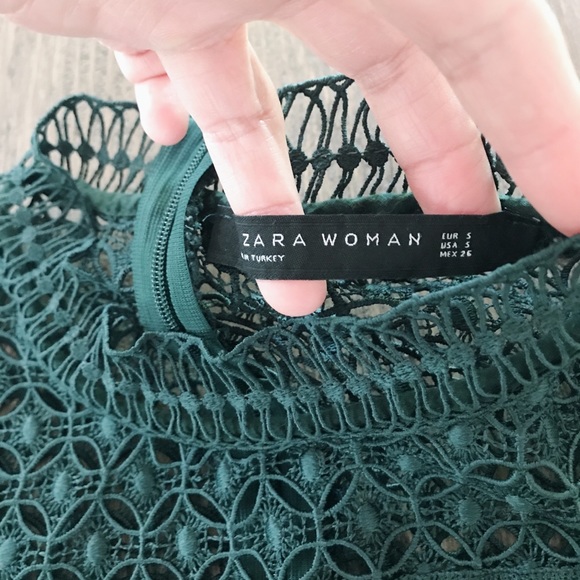 🚫SOLD 08/16🚫 ZARA Crochet Lace Blouse- Sz S - Picture 6 of 6